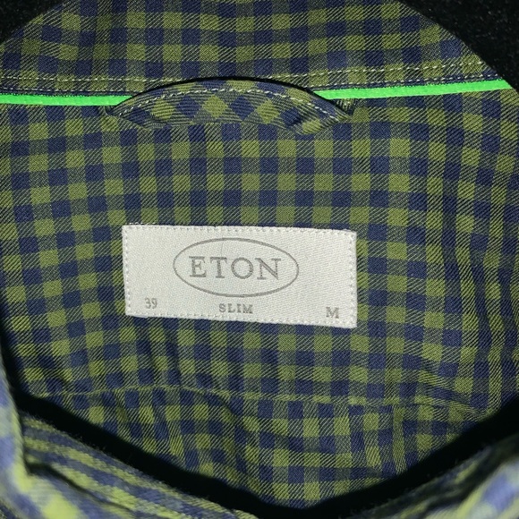 Eton dress shirt size 15.5 slim - Picture 2 of 4